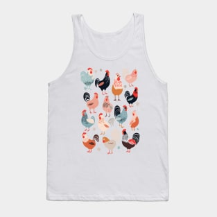 Chick Magnet: Retro Style Chicken Tee Tank Top